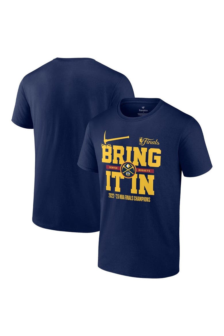 Men's Fanatics Branded  Navy Denver Nuggets 2023 NBA Finals Champions Half Court Hometown Originals Big & Tall T-Shirt, Main, color, Navy