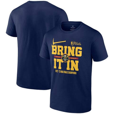 Men's Fanatics Branded  Navy Denver Nuggets 2023 NBA Finals Champions Half Court Hometown Originals Big & Tall T-Shirt