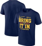 FANATICS Men's Fanatics Branded  Navy Denver Nuggets 2023 NBA Finals Champions Half Court Hometown Originals Big & Tall T-Shirt