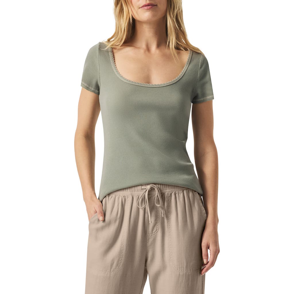 Splendid Posie Scoop Neck Ribbed T-shirt