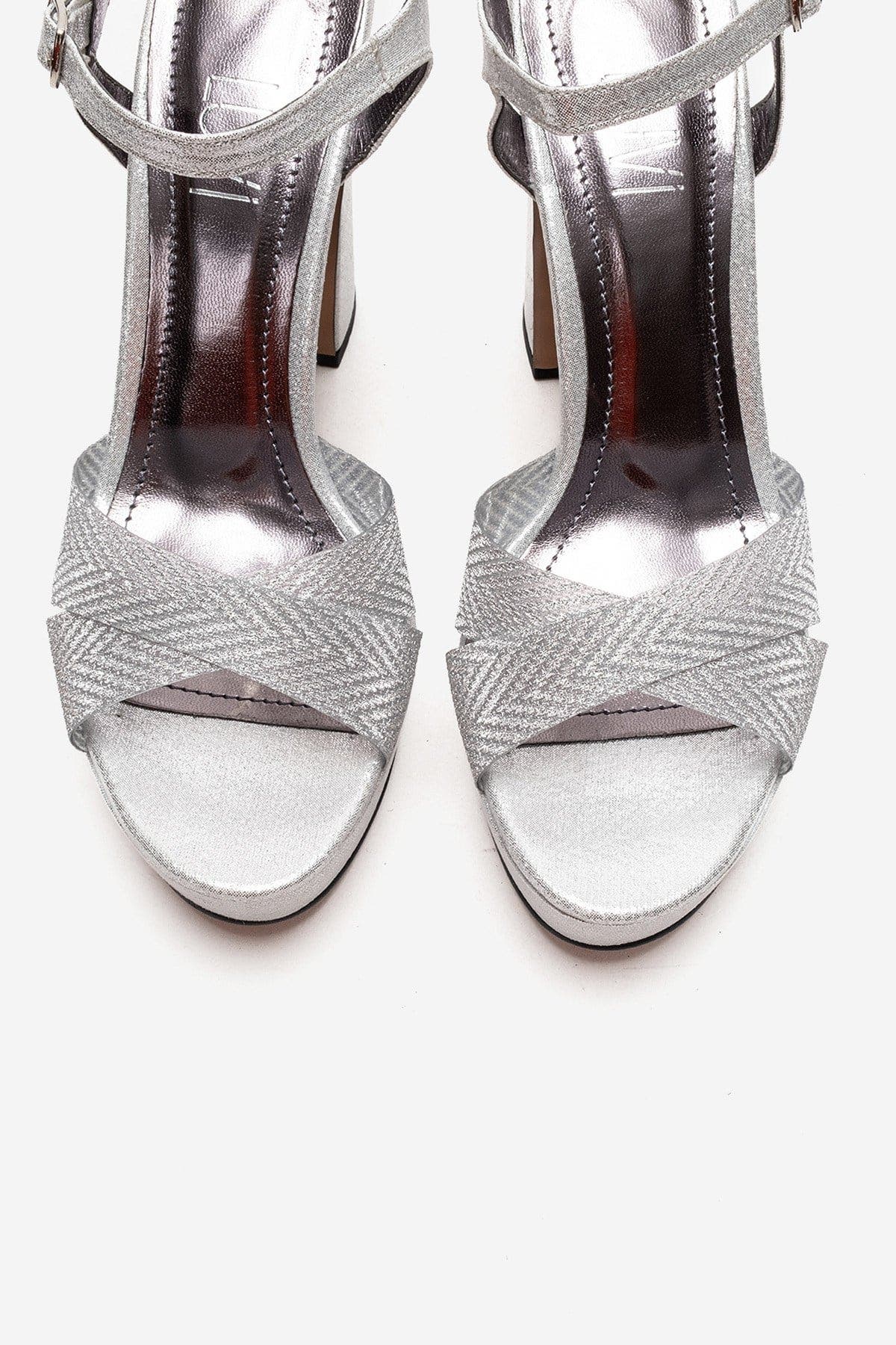 Prologue Shoes Orelion Platform High Heel Sandal, Alternate, color, Silver