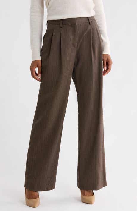 Sulli High Waist Wide Leg Pleated Pants