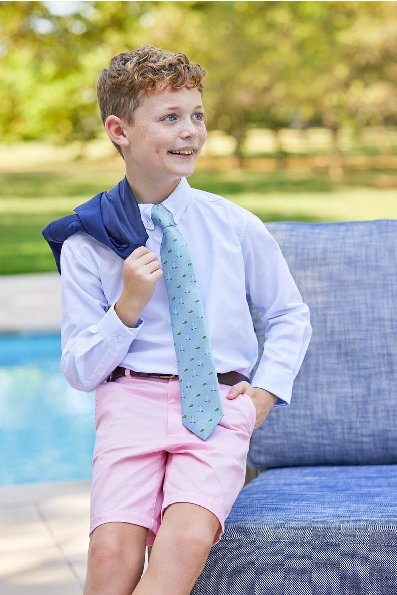 Kids' Oxford Button Down Shirt, Main, color, White Oxford