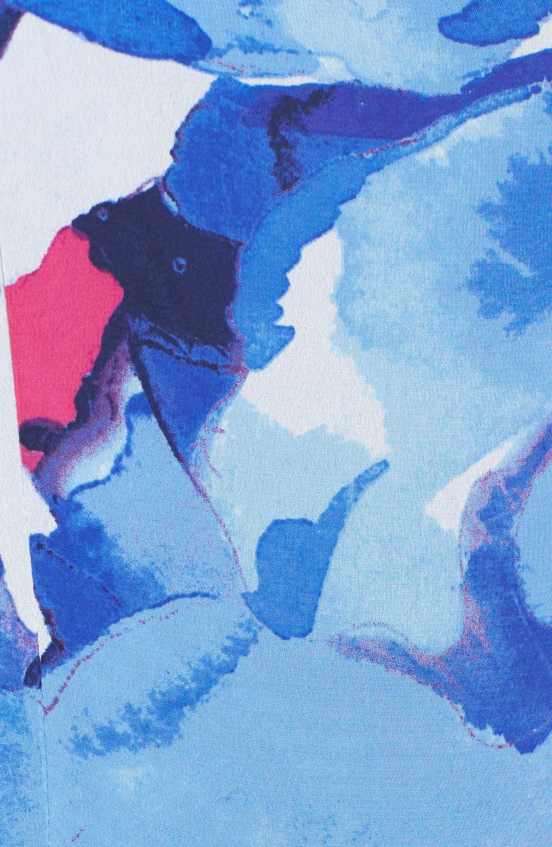 Maggy London Print Chiffon Midi Dress, Alternate, color,