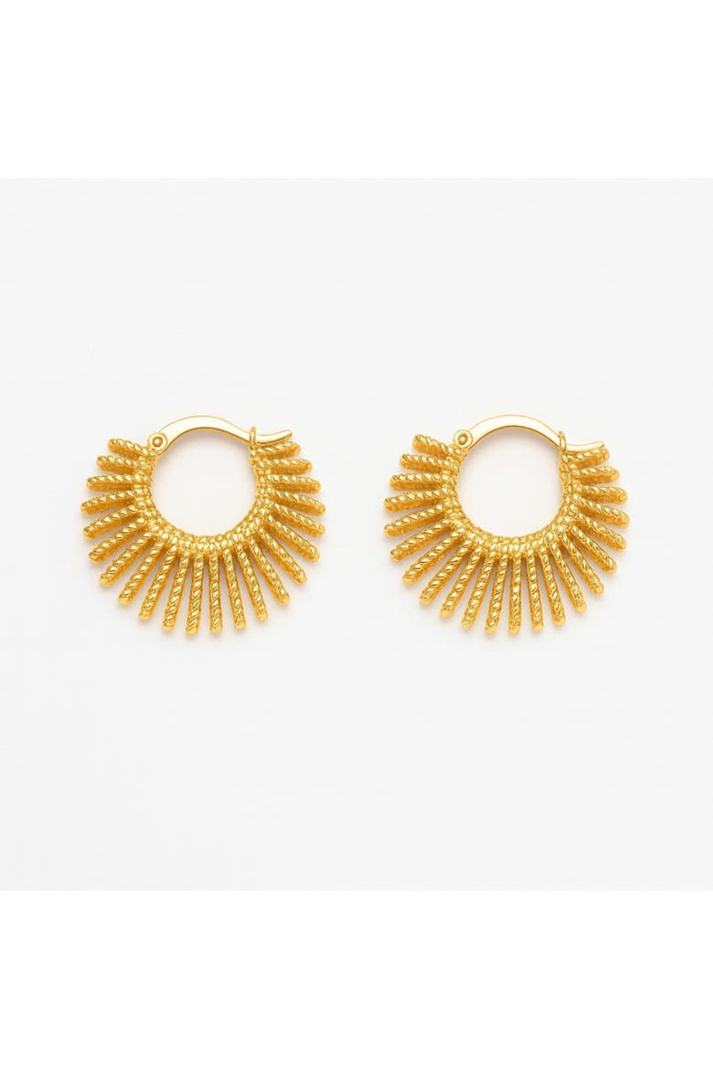 The Solaria Radiant Hoops, Main, color, Gold