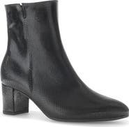 Gabor Snakeskin Embossed Bootie