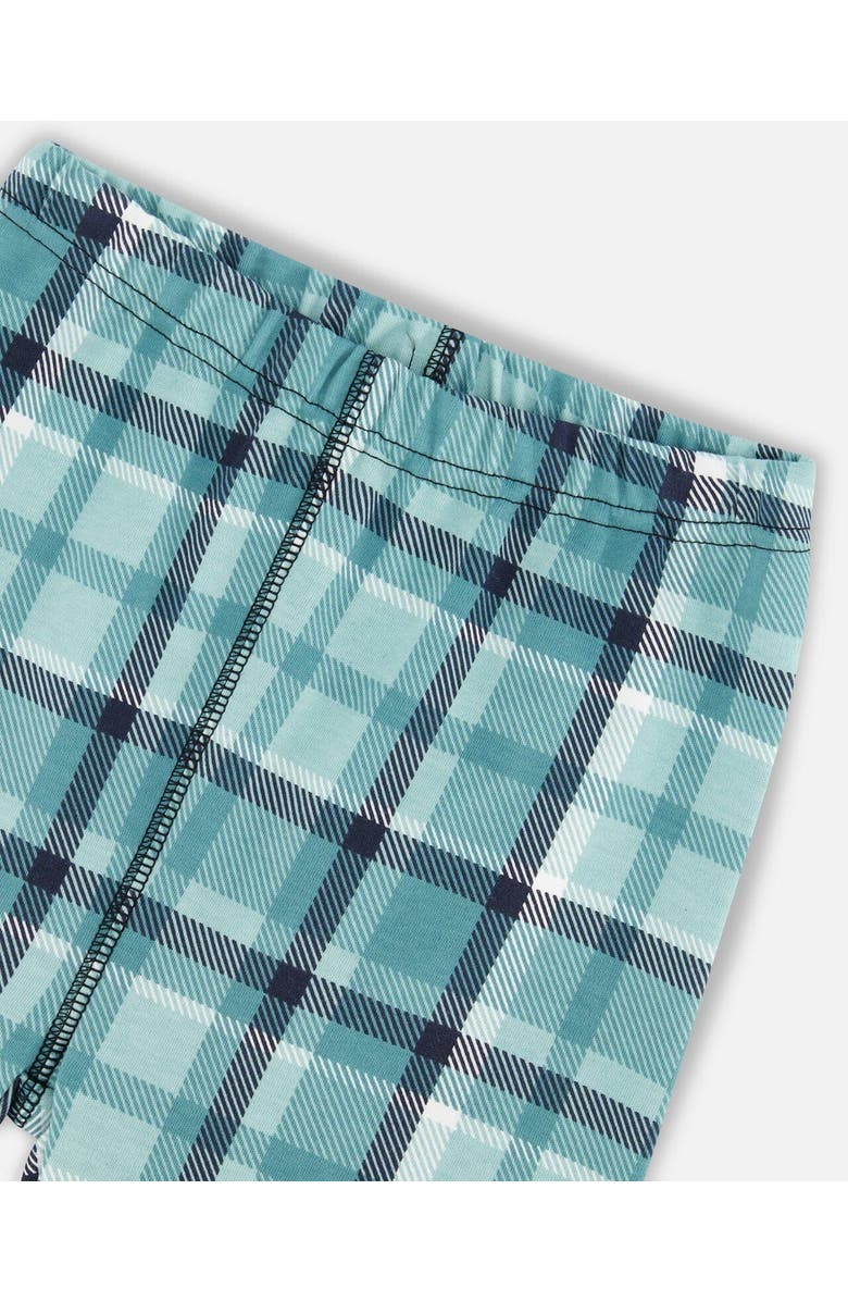 Deux par Deux Boy's Organic Cotton Two Piece Pajama Set Green Printed Cars, Alternate, color,