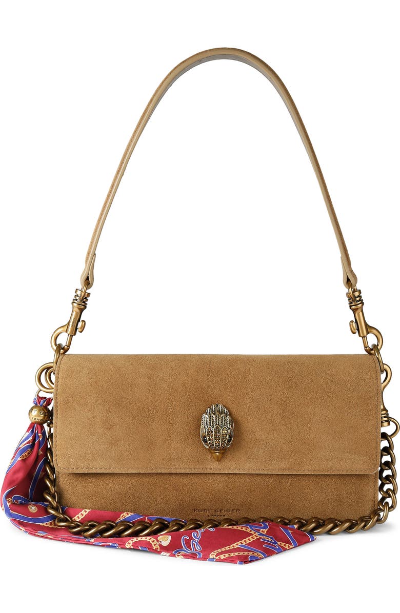 Kurt Geiger London Sloane Soft Shoulder Bag, Main, color, Tan