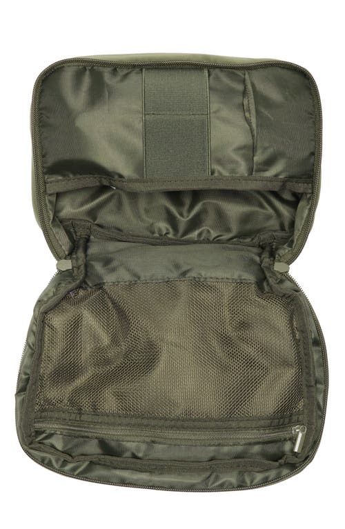 Mytagalongs Puffer Tech Zip Pouch In Green