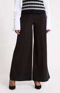 Derek Lam 10 Crosby Tempest Pleat Wide Leg Knit Pull-on Pants
