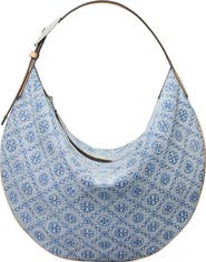 Tory Burch T Monogram Denim Balloon Bag