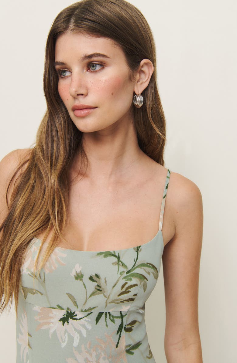 Reformation Catana Floral Georgette Maxi Dress, Alternate, color, Pergola