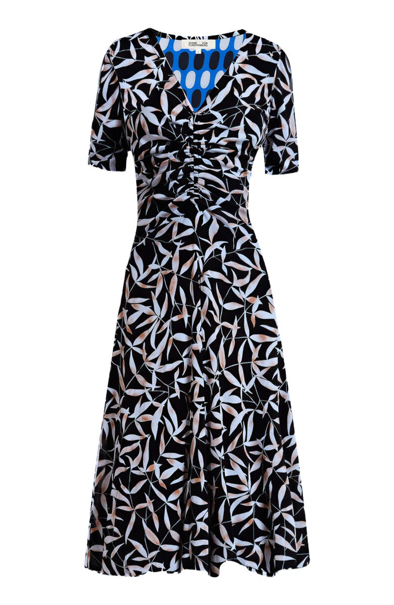 DVF Koren Reversible Dress, Alternate, color, Bay Leaf Black