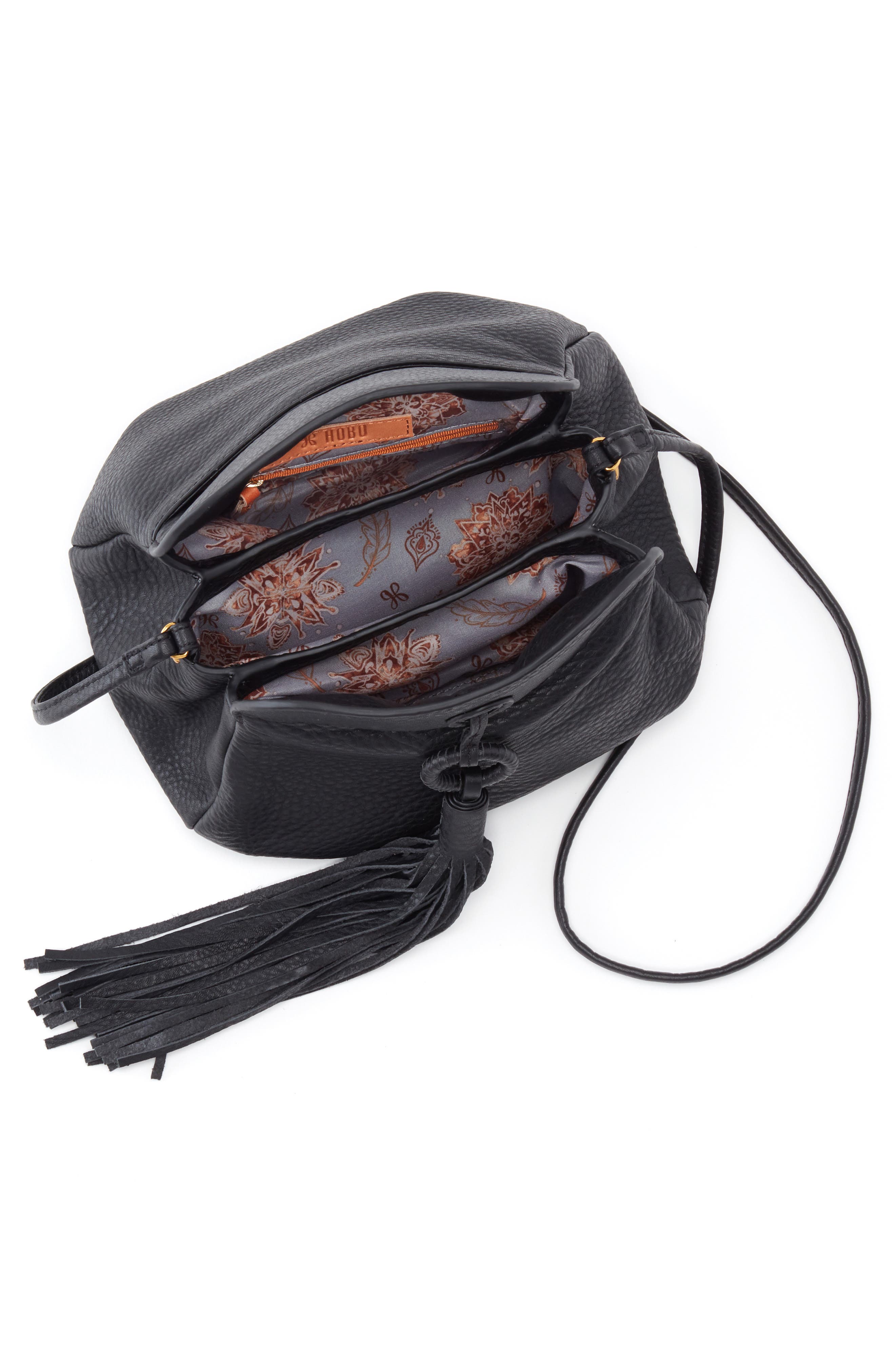 HOBO Birdy Tassel Leather Crossbody Bag, Alternate, color, 