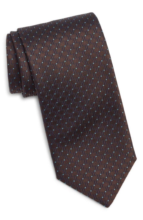 Geometric Silk Tie