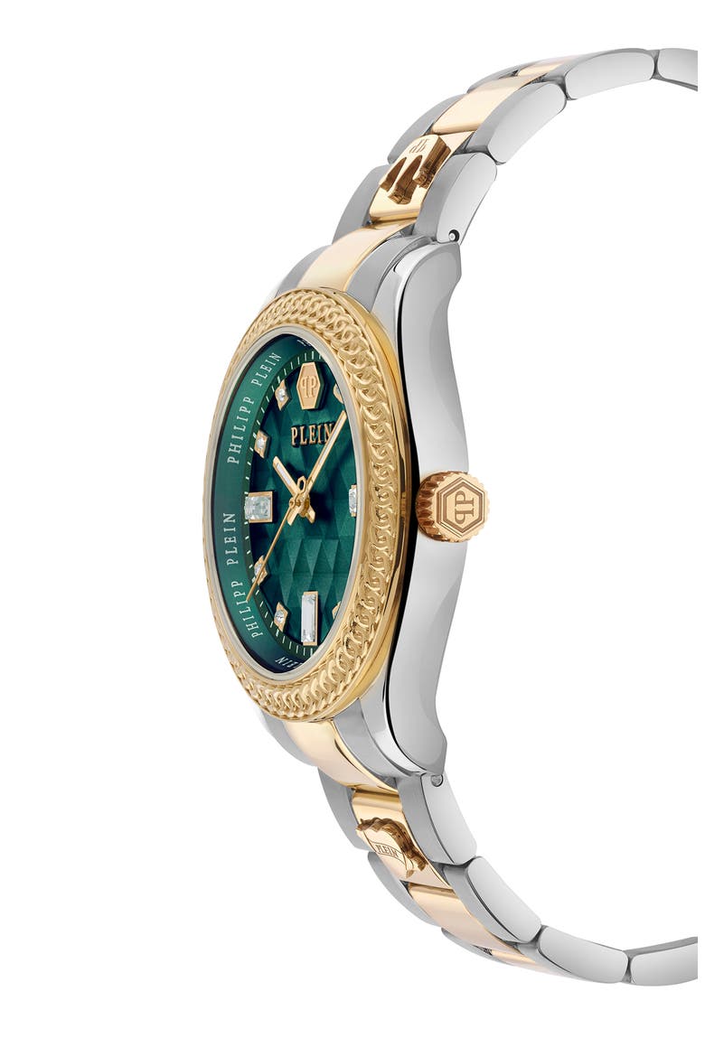 Queen Bracelet Watch, 38mm, Alternate, color, TWO TONE
