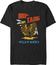 Wu-Tang Clan Men's Killa Bees Artwork Logo Short Sleeve Graphic T-shirt