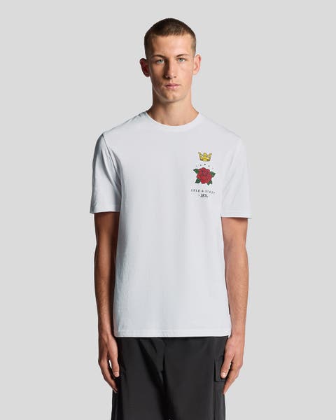 Rose And Crown Graphic T-shirt