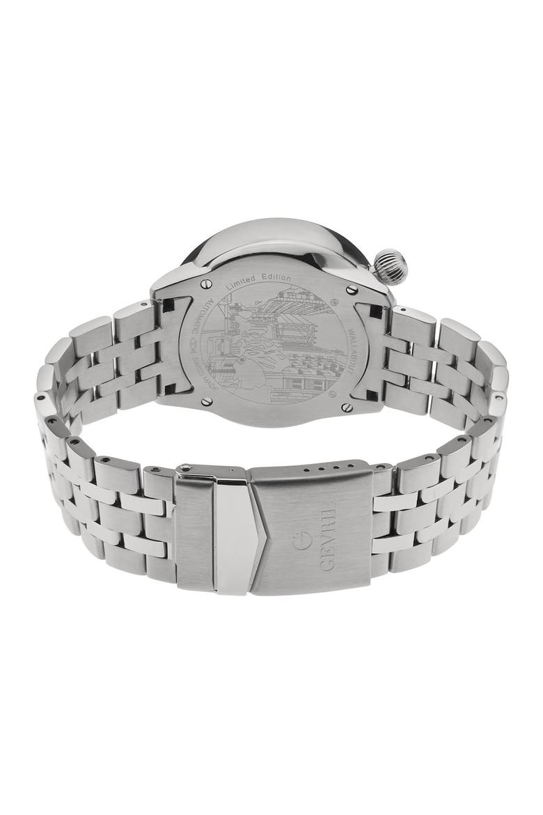 Men's Wallabout Compass Bezel Bracelet Watch, 44mm, Alternate, color, SILVER