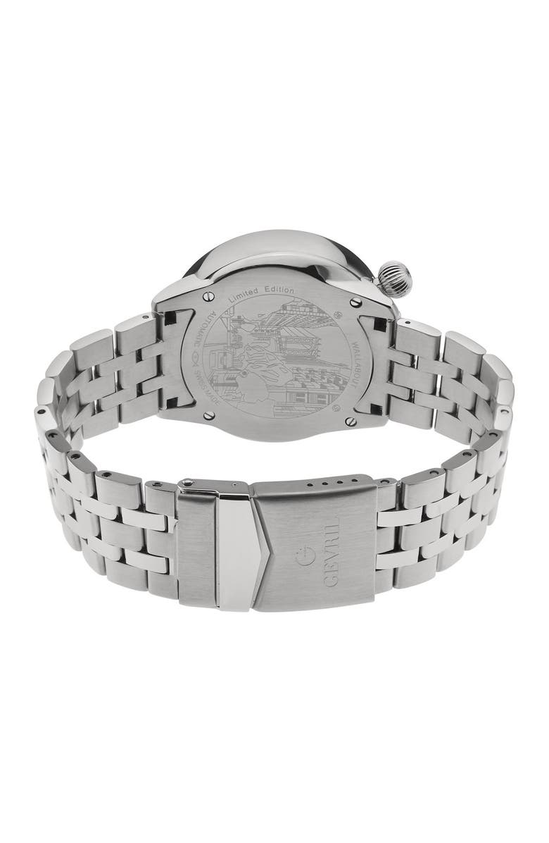 GV2 Men's Wallabout Compass Bezel Bracelet Watch, 44mm, Alternate, color, Silver