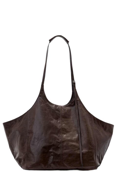 Siloh East/West Leather Tote