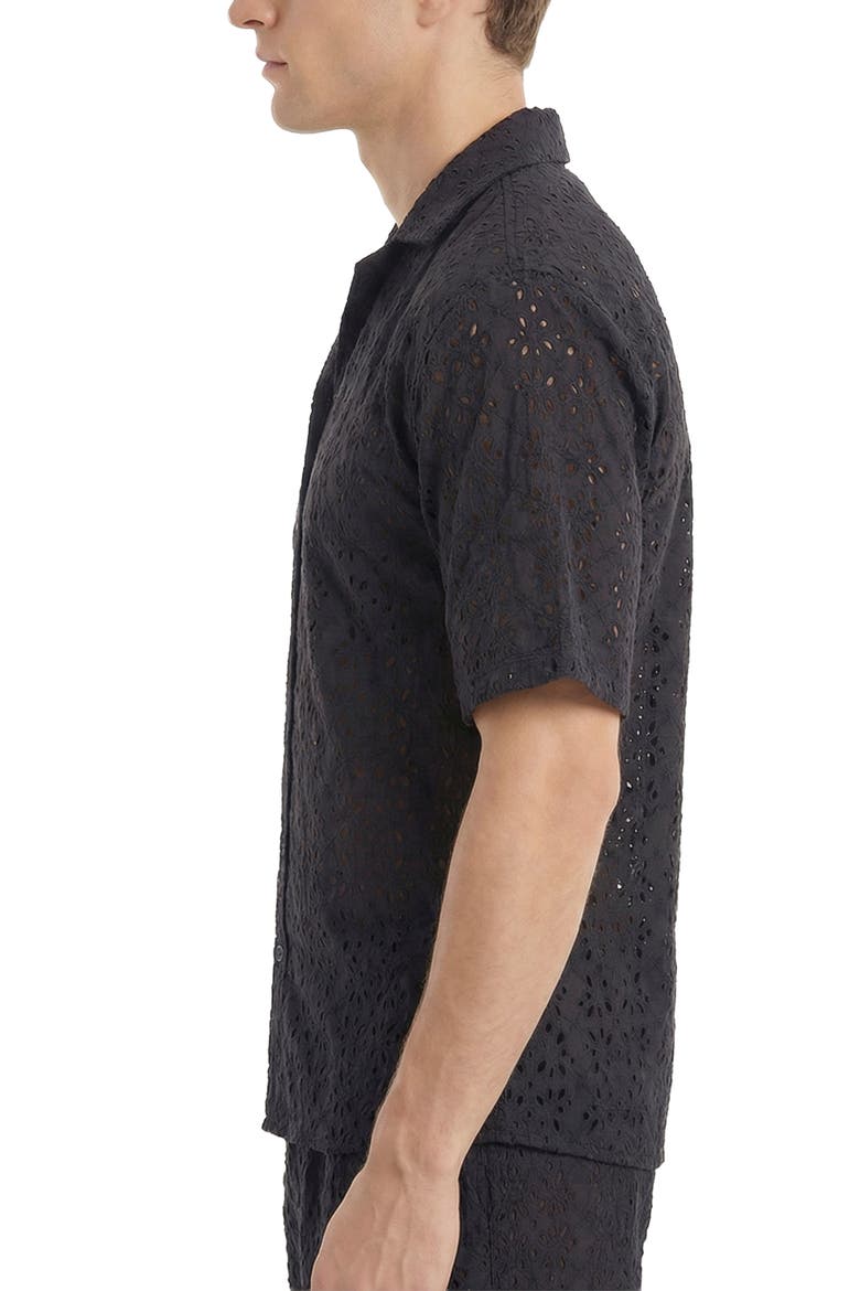 Eyelet Top, Alternate, color, Black