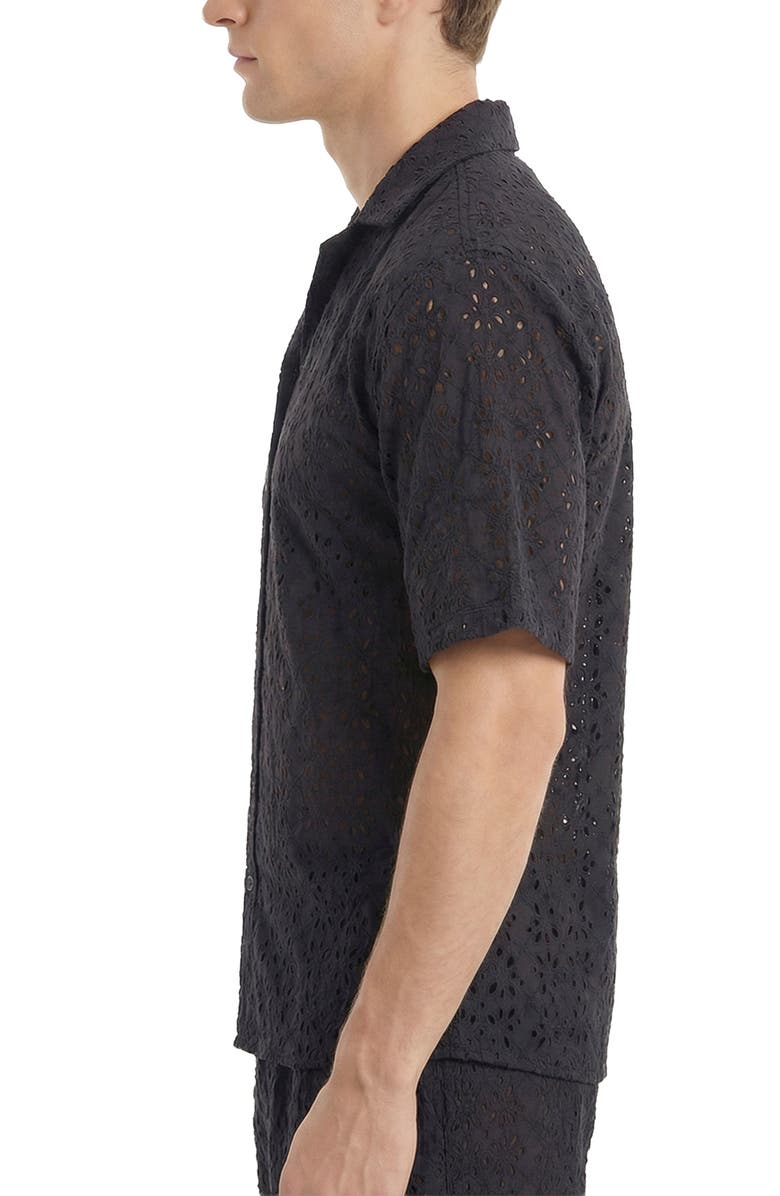 AREA STARS Eyelet Top, Alternate, color, Black