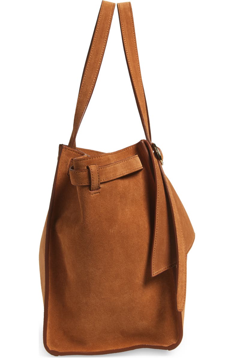 Coperni Cabas Suede Belted Tote, Alternate, color,