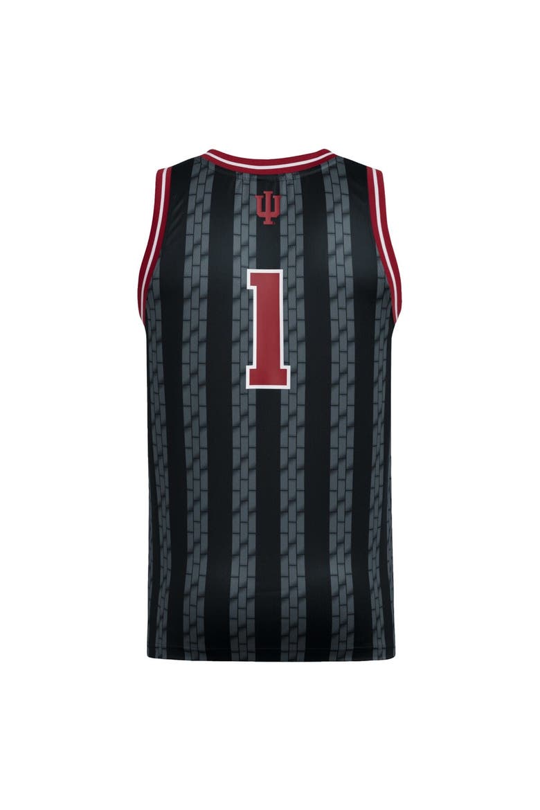 Men's adidas #1 Black Indiana Hoosiers Replica Swingman Jersey, Alternate, color, Black