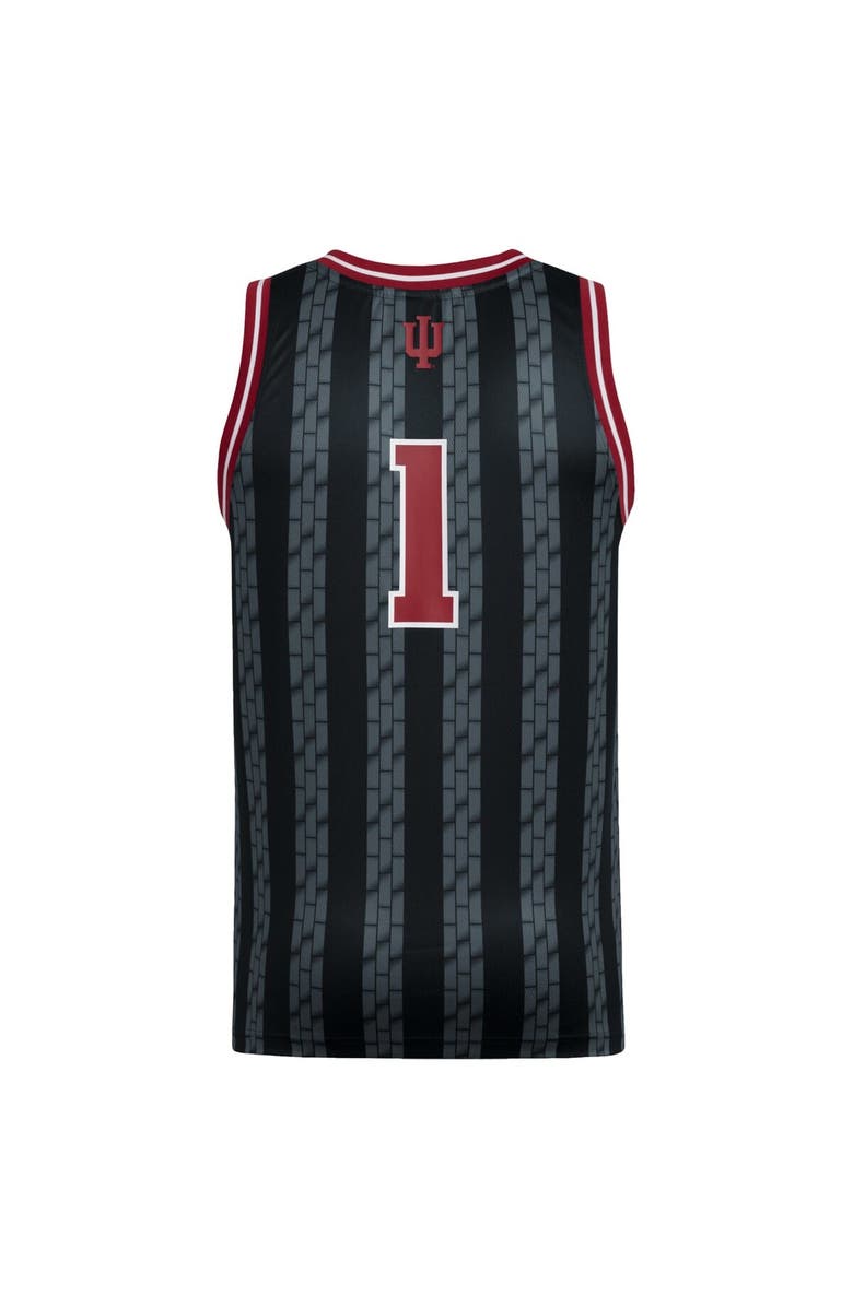 adidas Men's adidas #1 Black Indiana Hoosiers Replica Swingman Jersey, Alternate, color, Black