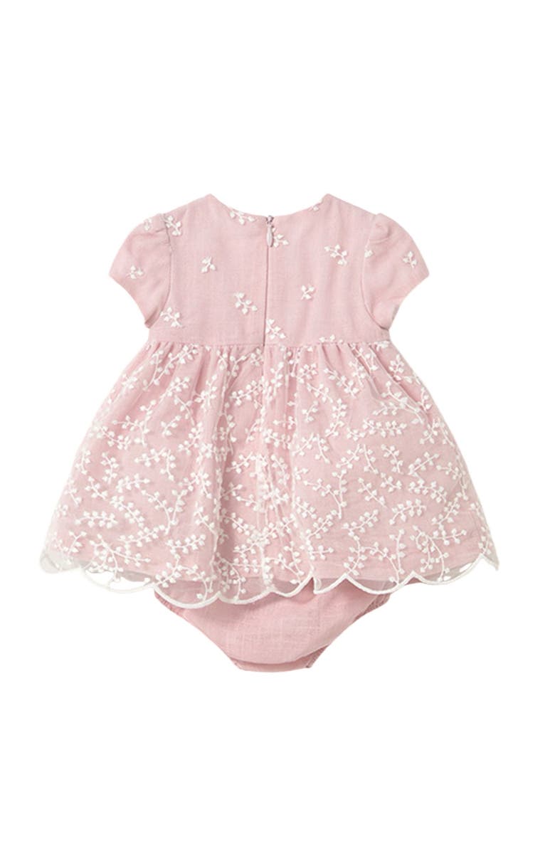 Mayoral Floral Garland Chiffon Dress, Alternate, color, 