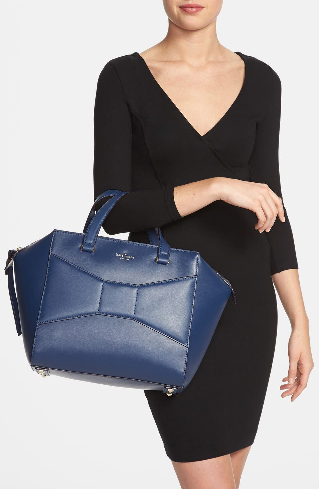 '2 park avenue - beau' shopper, Alternate, color, FRENCH NAVY
