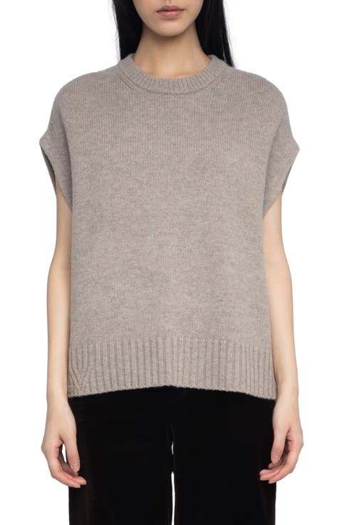 Darcy Short Sleeve Wool & Cashmere Sweater