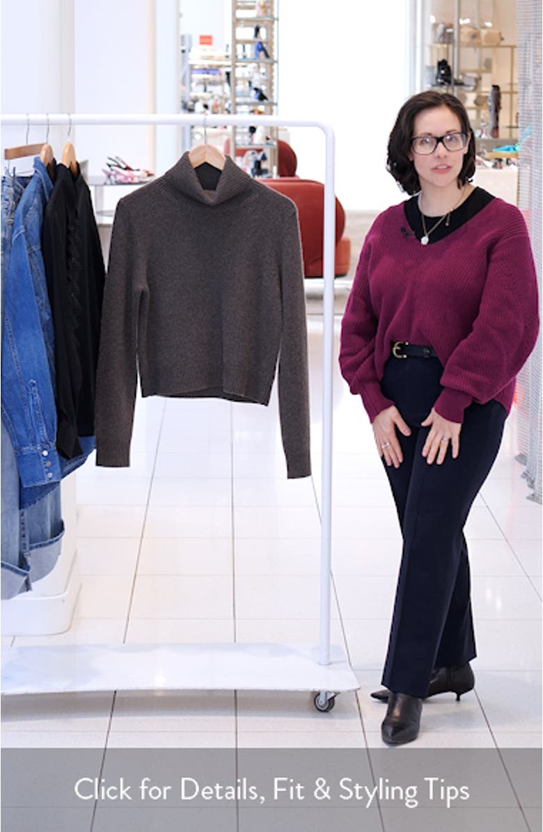 Hollyn Cashmere Turtleneck Sweater, sales video thumbnail