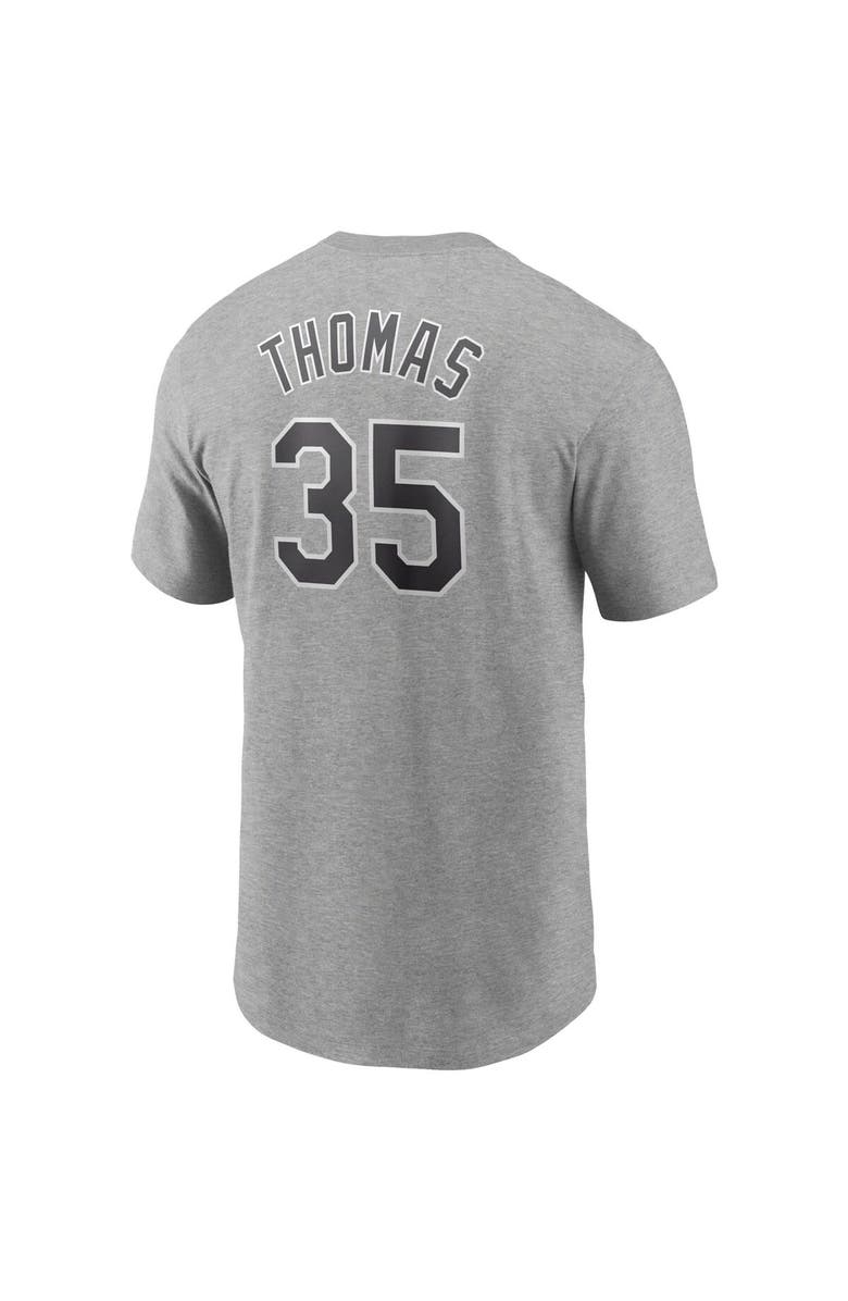 Nike Men's Nike Frank Thomas Heathered Gray Chicago White Sox Cooperstown Collection Name & Number T-Shirt, Alternate, color, Heather Gray
