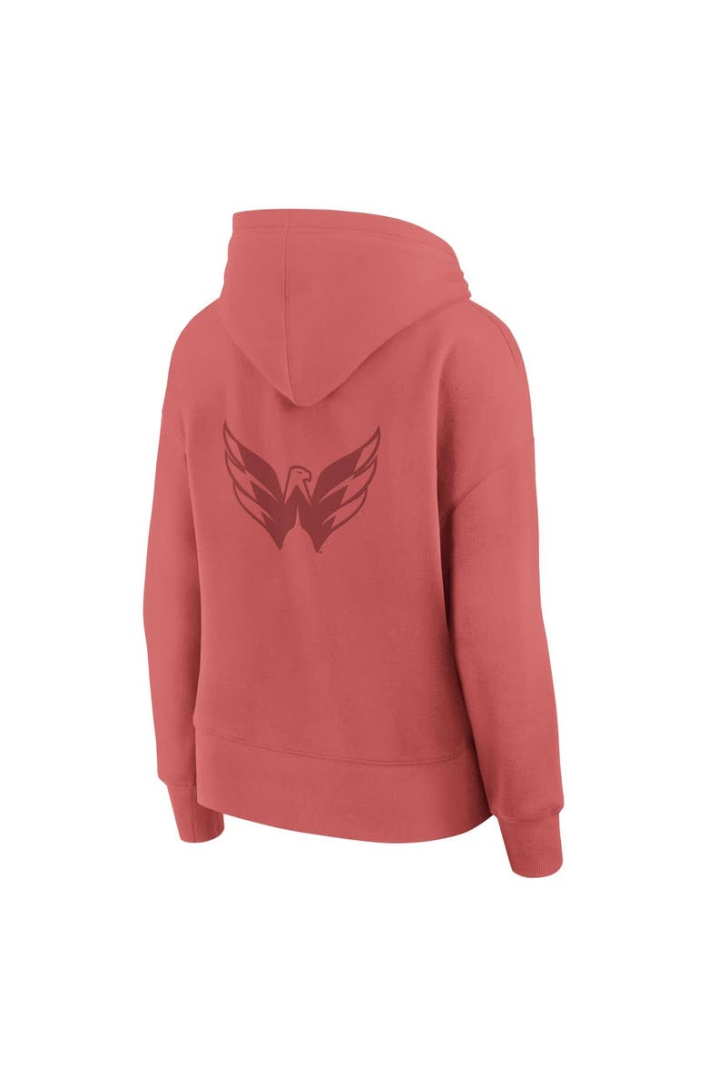 FANATICS Women's Fanatics Red Washington Capitals Elements Future Ground Subtle Tonal Pullover Hoodie, Alternate, color, Red