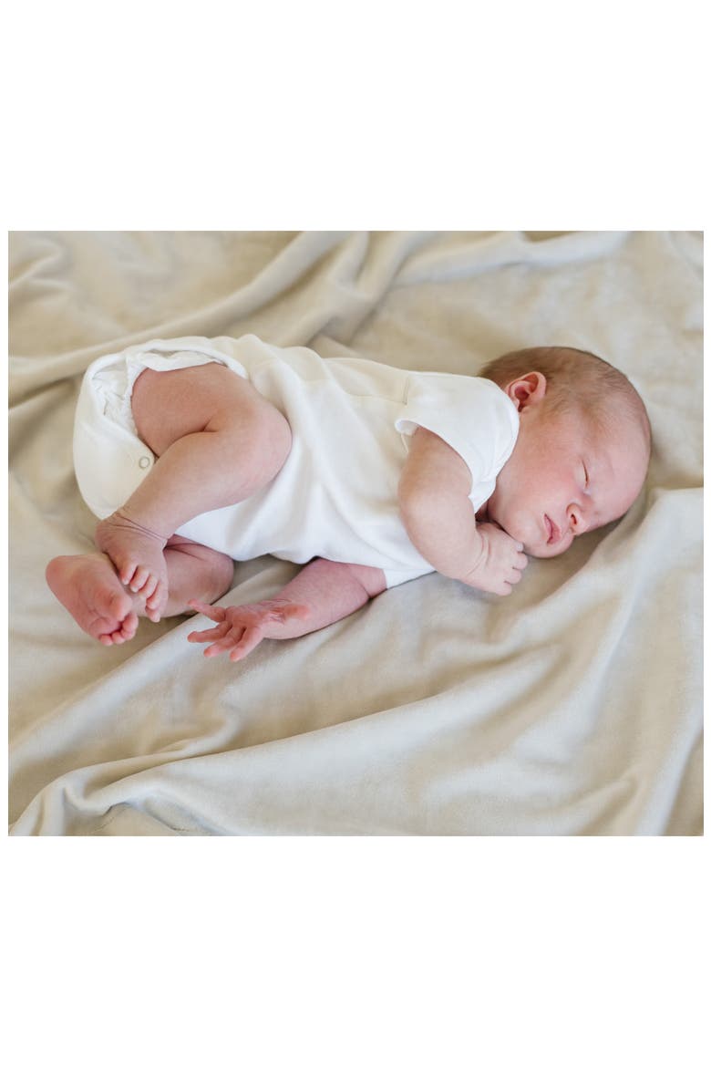 Minky Stretch Blanket, Alternate, color, IVORY