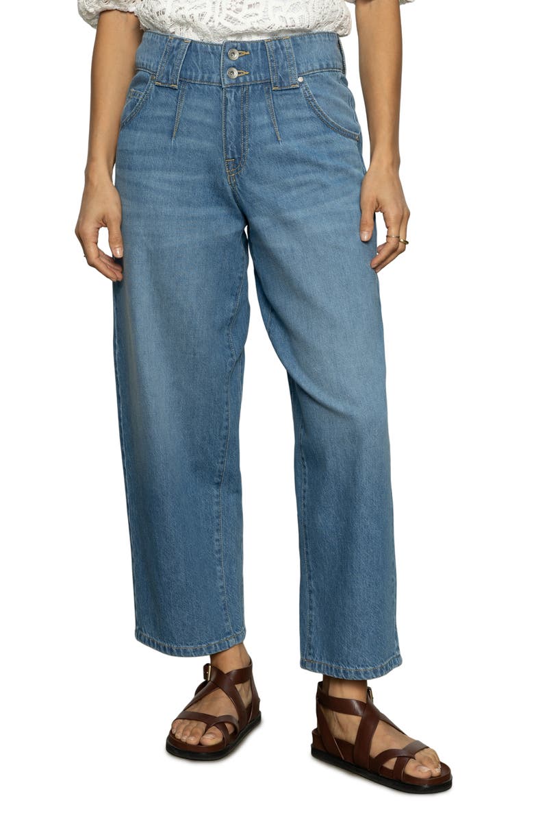 Sanctuary Side Car High Waist Ankle Barrel Jeans, Main, color,