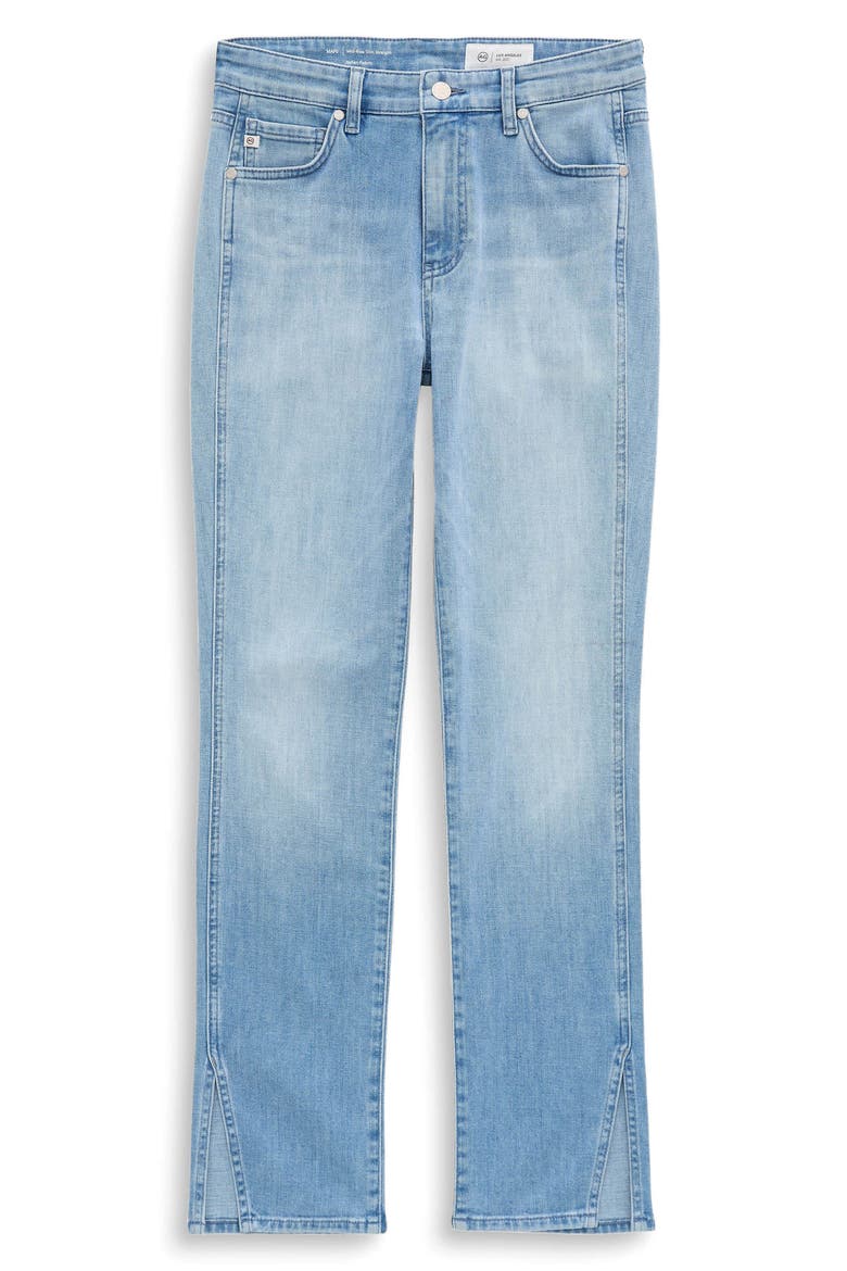 Mari Mid Rise Slim Straight Leg Jeans, Alternate, color, FLIGHT