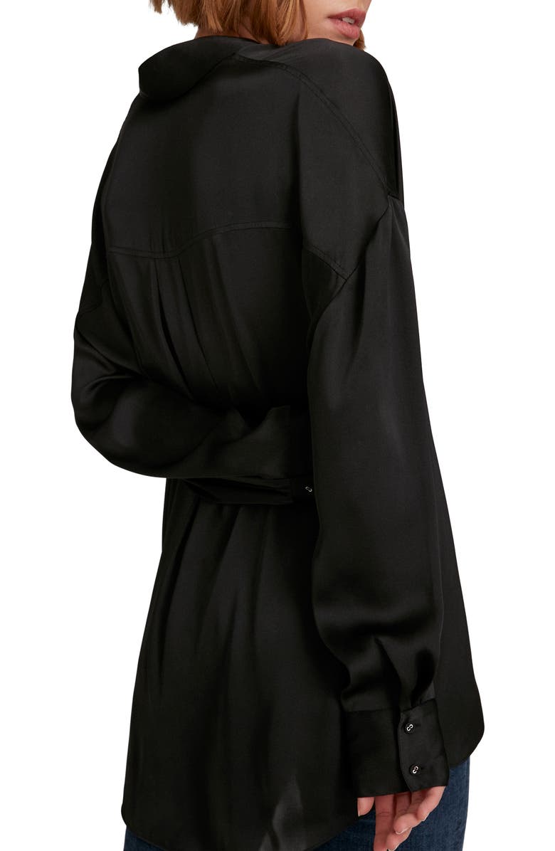 Favorite Daughter The Smooth Ex-Boyfriend Satin Shirt, Alternate, color,