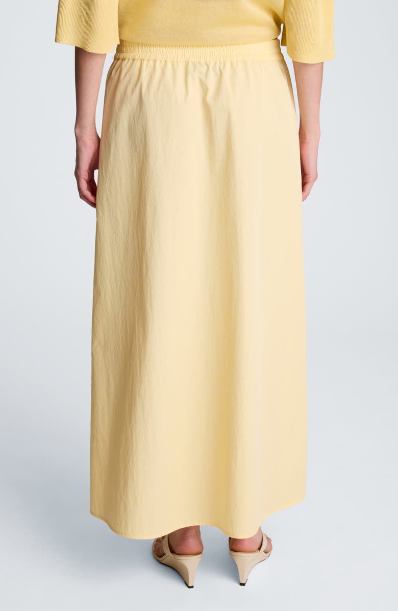 Kenneth Cole Stretch Cotton Maxi Skirt, Alternate, color, Pastel Yellow