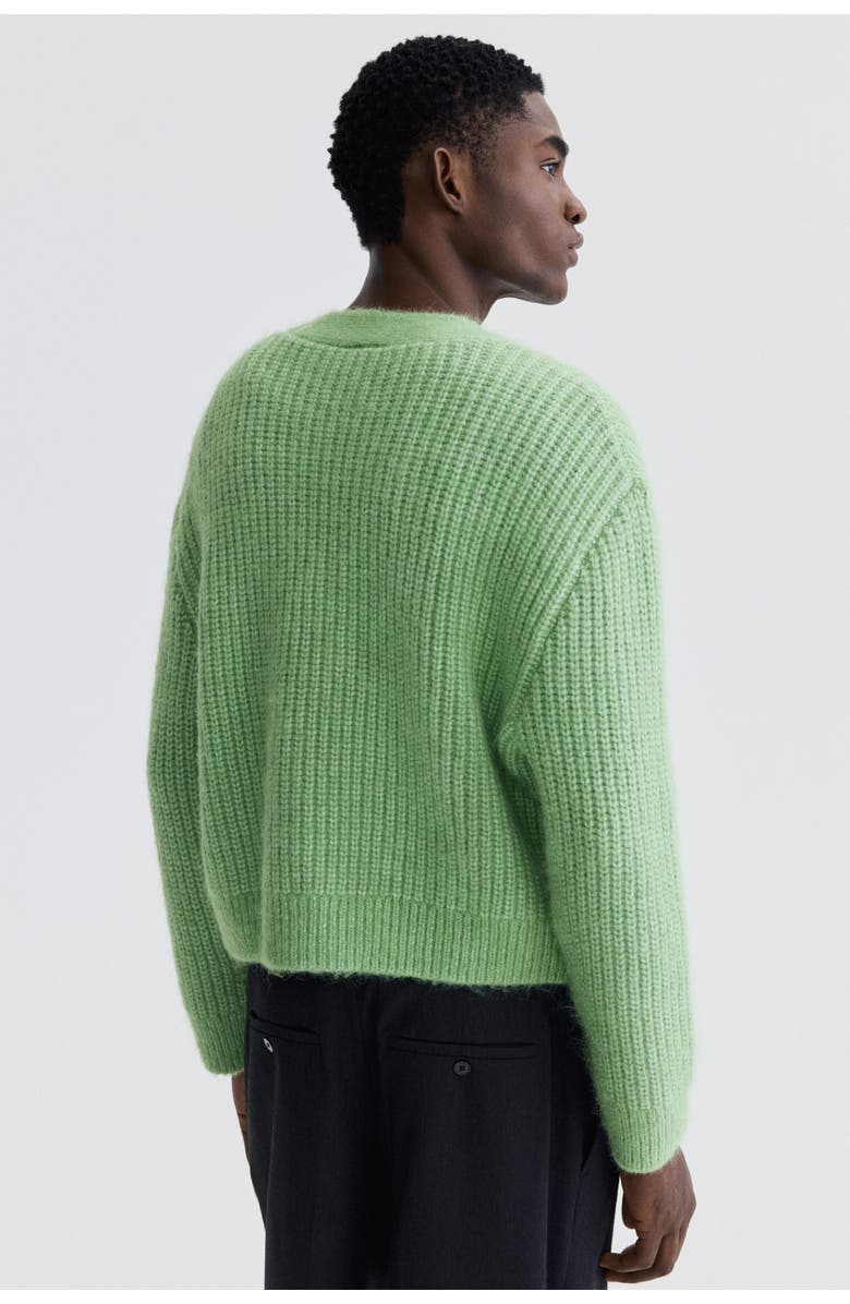 H&M Loose Fit Cardigan, Alternate, color, Green