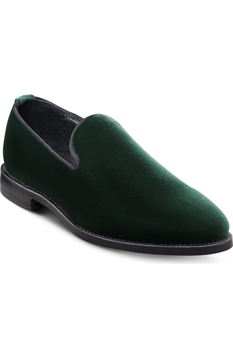Allen Edmonds Robinson Smoking Slipper, Main, color, Green Velvet