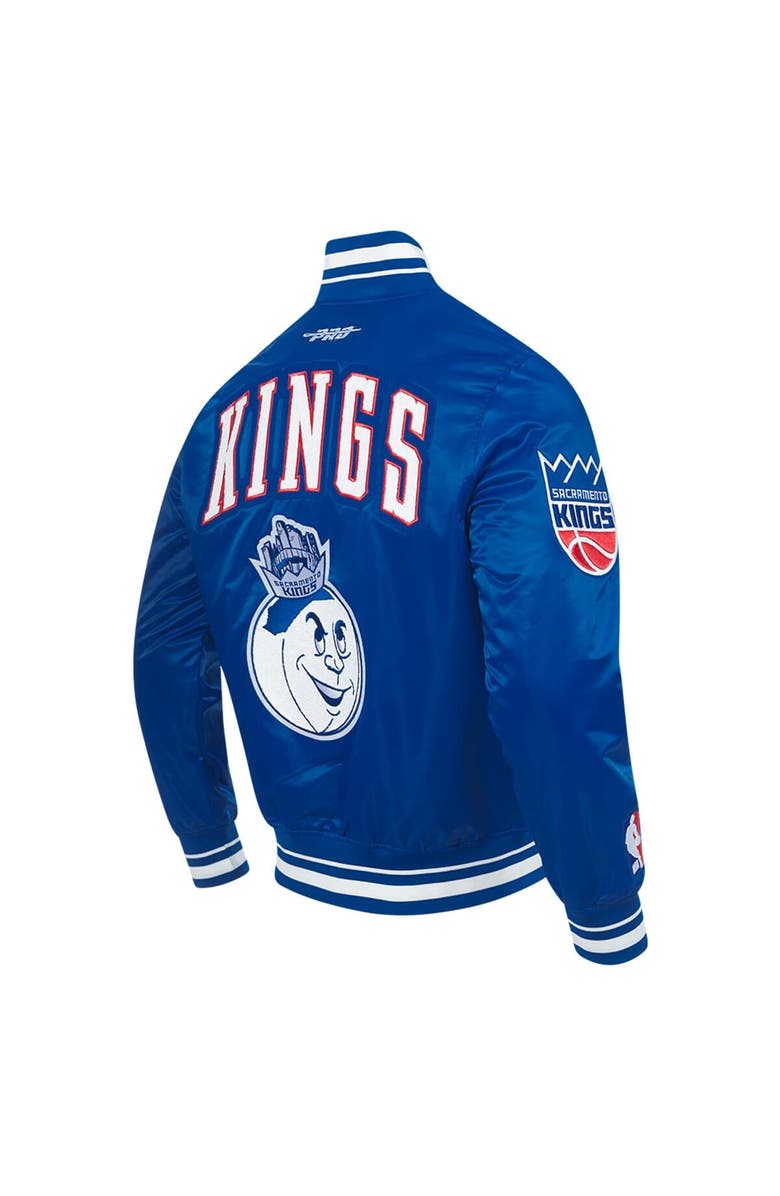 PRO STANDARD Men's Pro Standard Blue Sacramento Kings 2024/25 City Edition Chenille Satin Full-Snap Jacket, Alternate, color, 