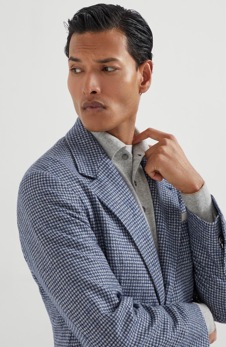 Brunello Cucinelli Deconstructed Cavallo blazer, Alternate, color, Denim