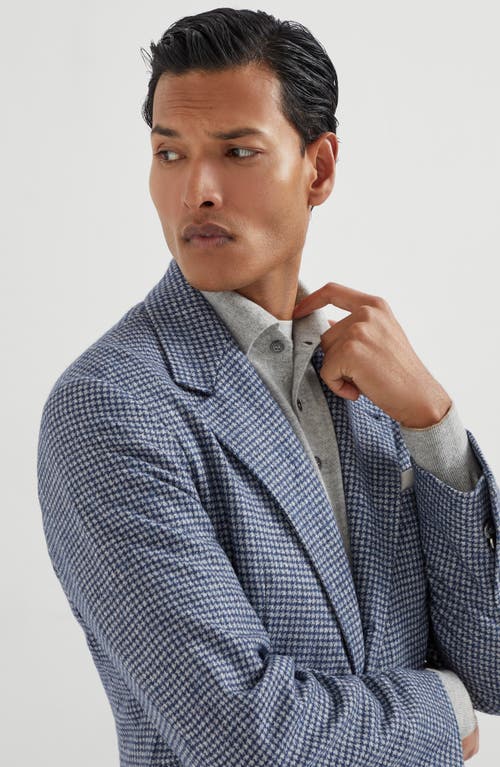 Brunello Cucinelli Deconstructed Cavallo Blazer In Blue