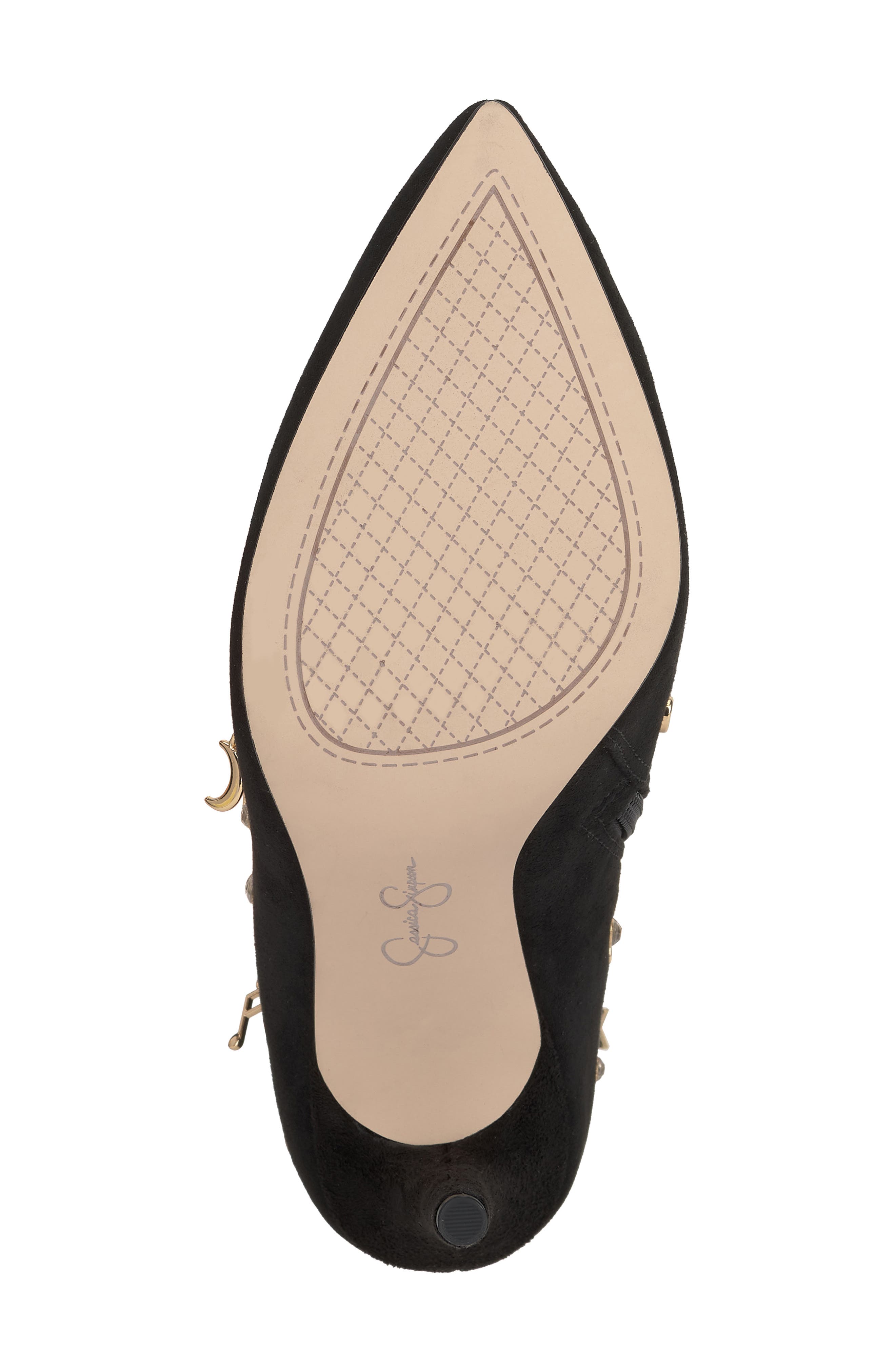 Jessica Simpson Lupire Charm Bootie, Alternate, color, Black