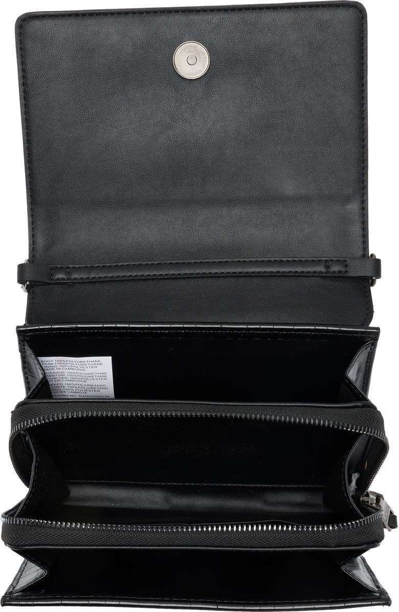 Steve Madden Siena Crossbody Bag, Alternate, color, Black Croco