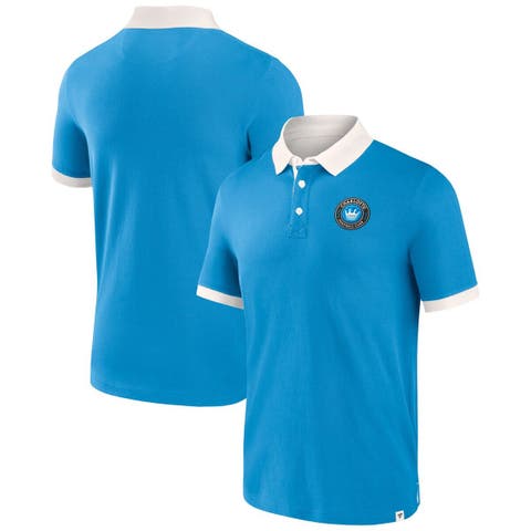 Men's Fanatics Branded Blue Charlotte FC Second Period Polo Shirt