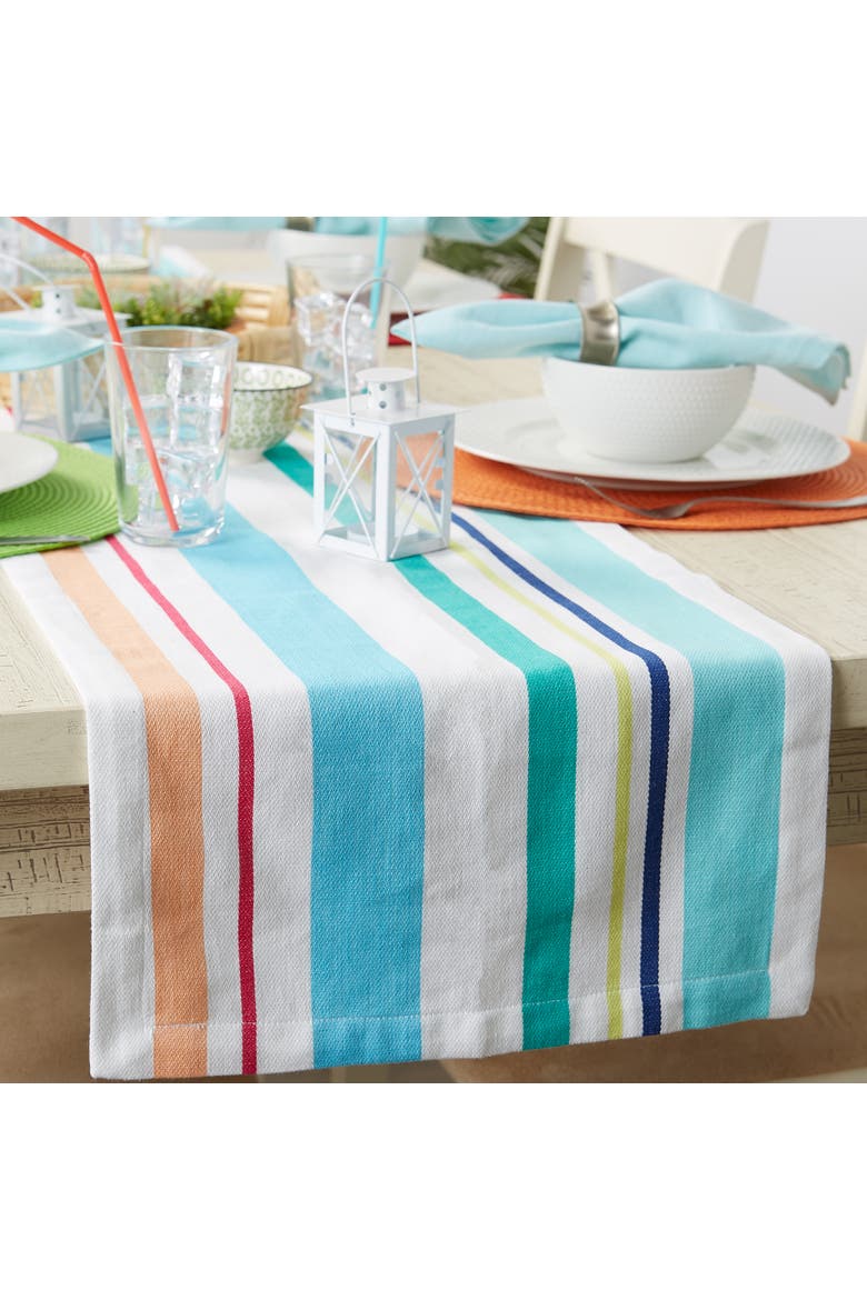 Beachy Keen Stripe Table Runner, Alternate, color, Beachy Keen